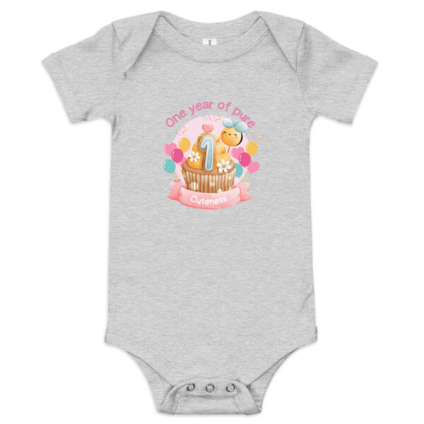 First birthday baby short sleeve one piece - Image 4