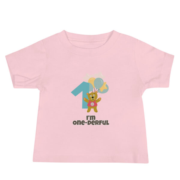 Custom First Birthday Baby Jersey Short Sleeve Tee - Image 3