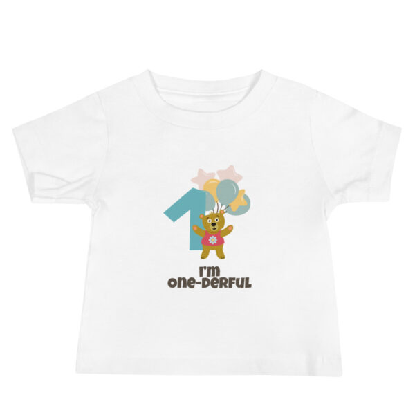 Custom First Birthday Baby Jersey Short Sleeve Tee