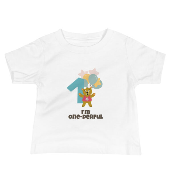 Custom First Birthday Baby Jersey Short Sleeve Tee - Image 2