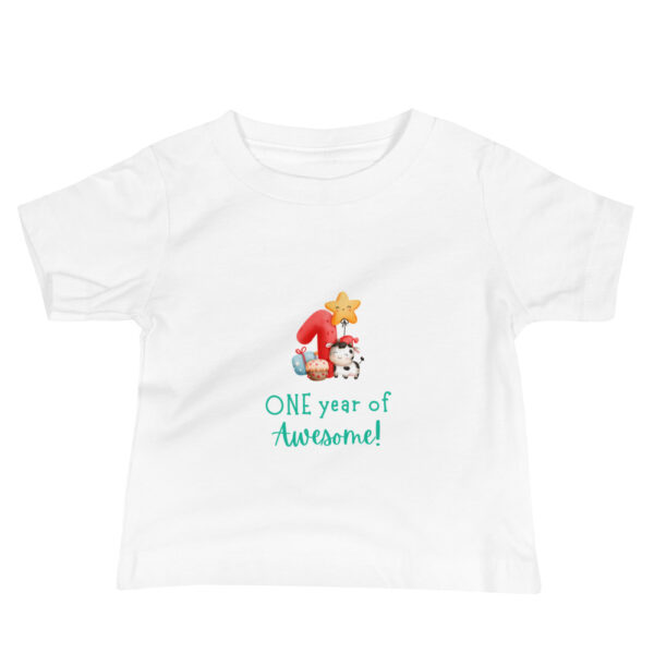 Custom First Birthday Baby Jersey Short Sleeve Tee