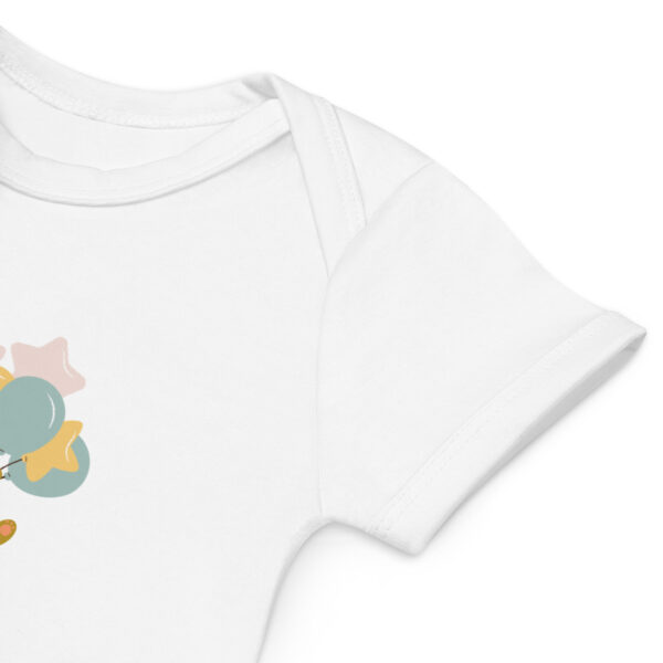 First birthday organic cotton baby bodysuit - I'm One-derful - Image 7