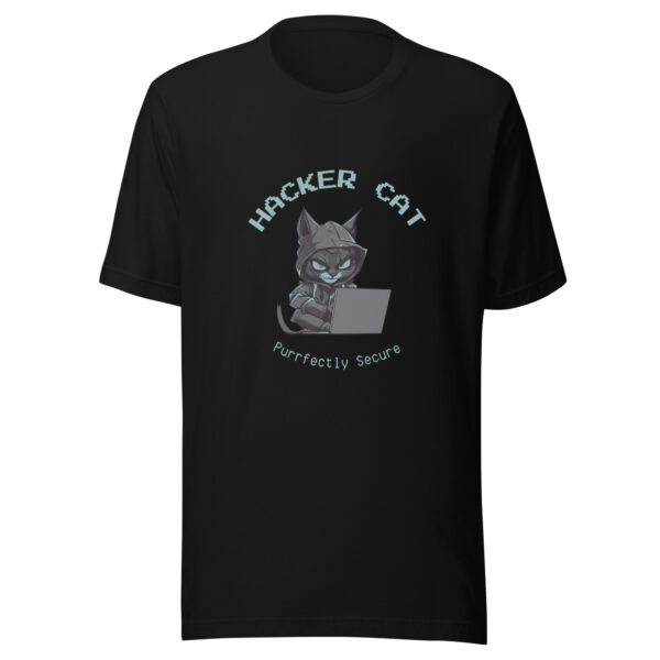 Custom Tech Unisex t-shirt - Hacker cat - Image 4