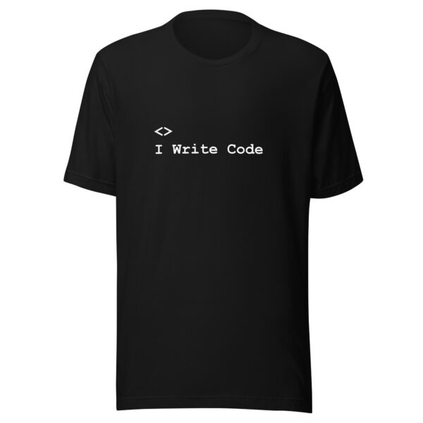 Custom Tech Unisex t-shirt - I write code - Image 6