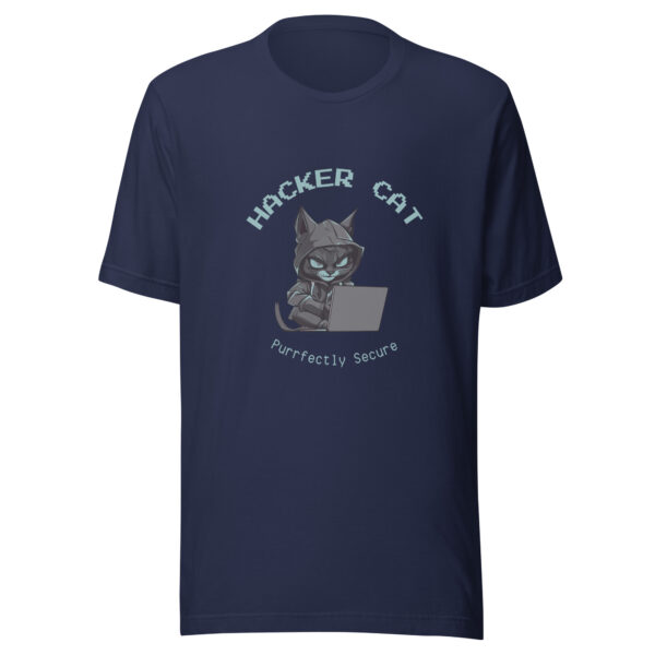 Custom Tech Unisex t-shirt - Hacker cat - Image 5