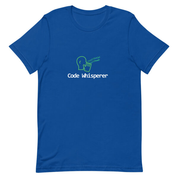 Custom Tech Unisex t-shirt - Code Whisperer - Image 3