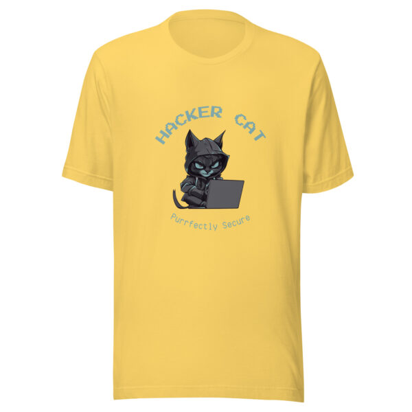 Custom Tech Unisex t-shirt - Hacker cat - Image 3