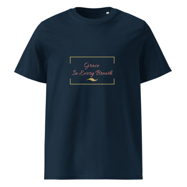 Custom Inspirational Unisex organic cotton t-shirt - Grace In Every Breath - Image 4