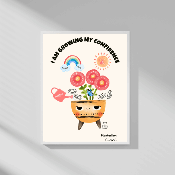 Personalised Confidence Flower Art - Image 4