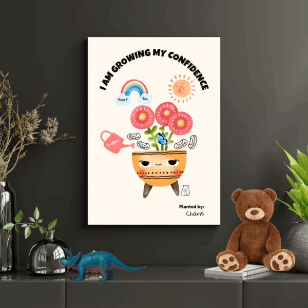 Personalised confidence flower art
