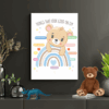 teddy bear affirmation wall art