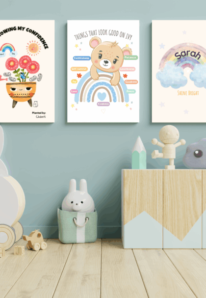 Personalised kids wall art