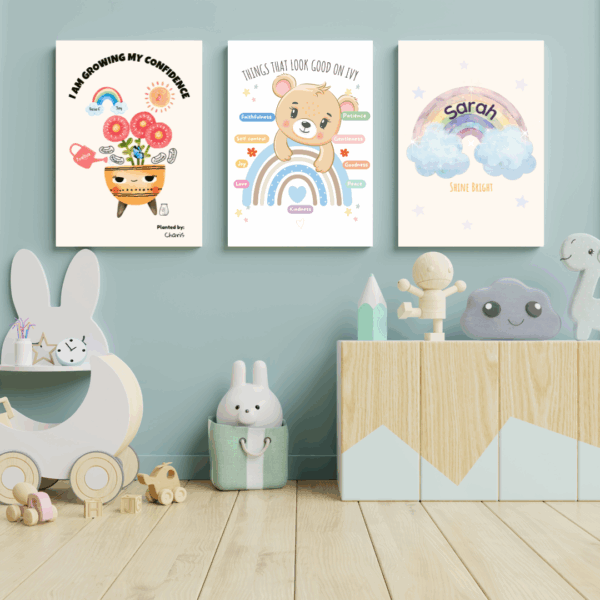 Personalised kids wall art