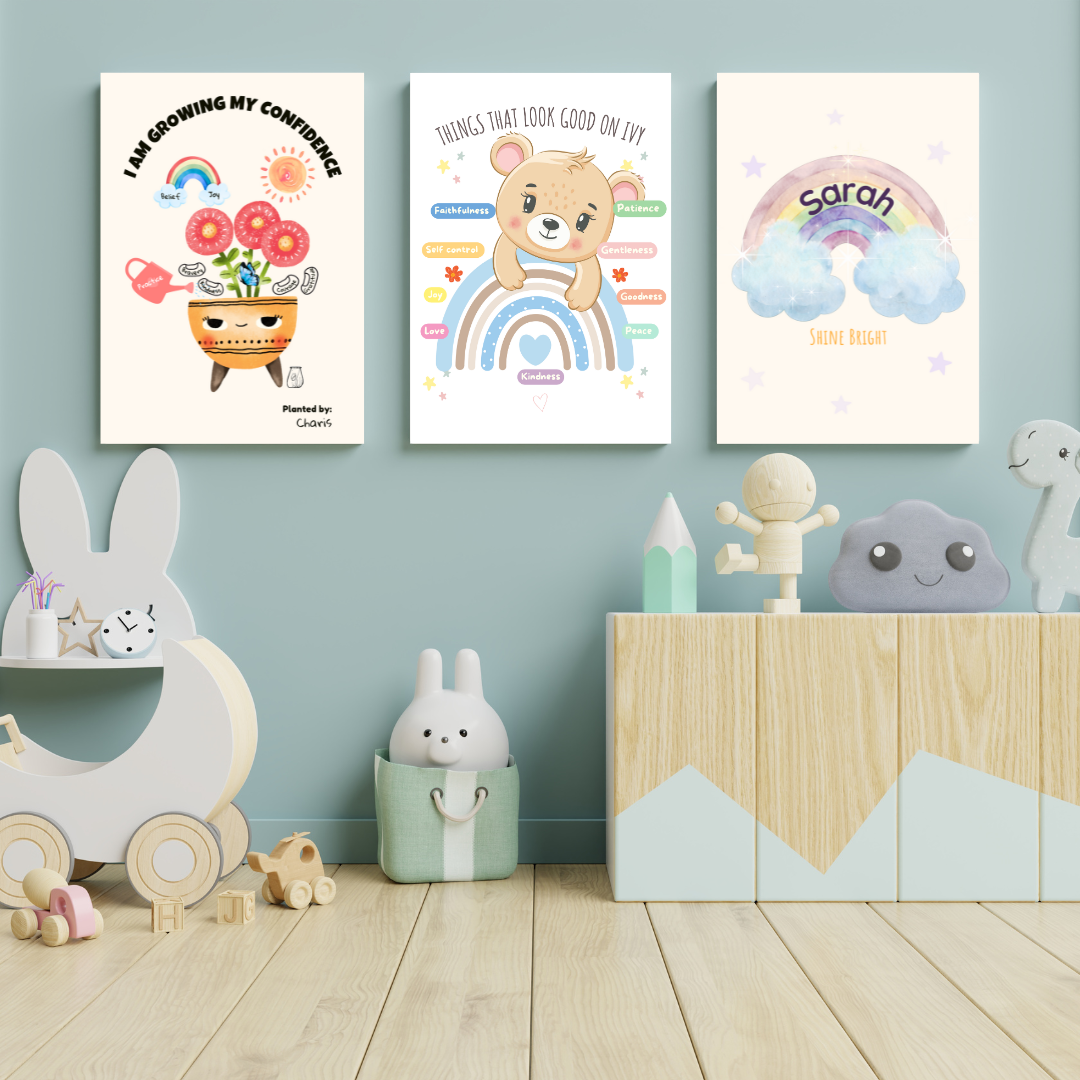 Personalised kids wall art