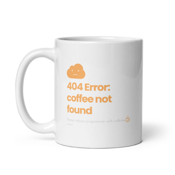 Custom Tech White Glossy Mug - 404 error