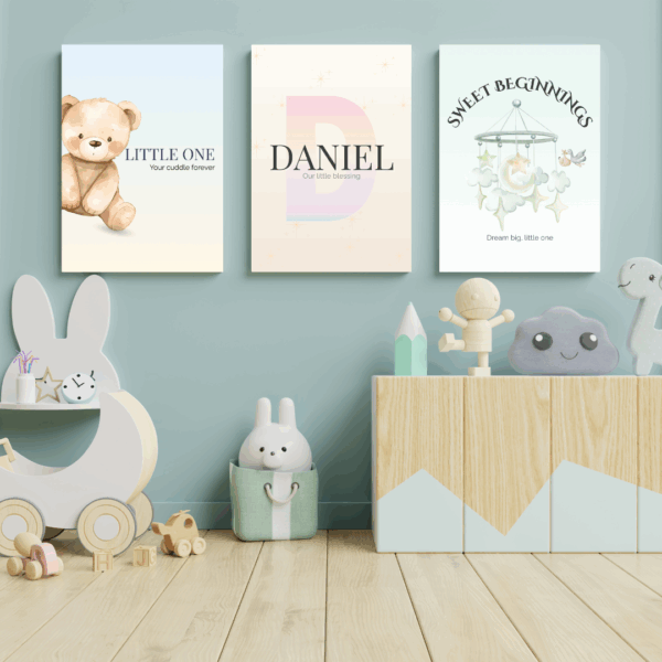 Personalised newborn wall art