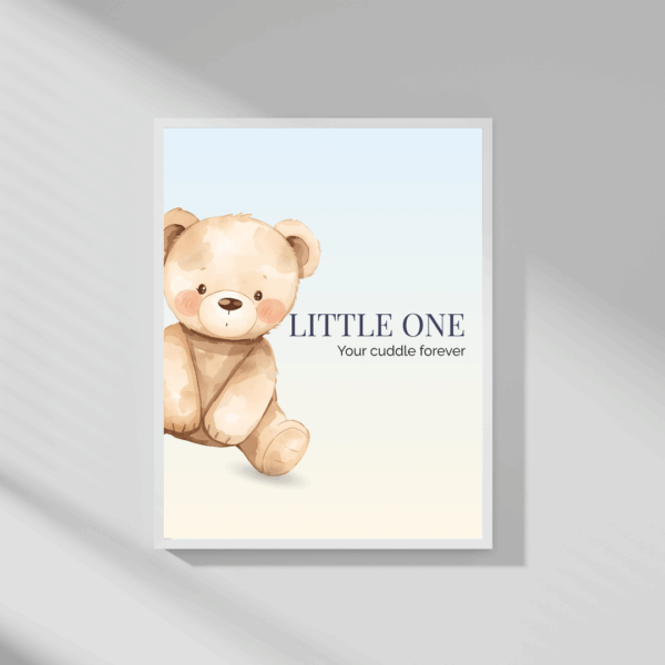 Personalised Newborn Wall Art Trio – Printable Nursery Decor - Image 3