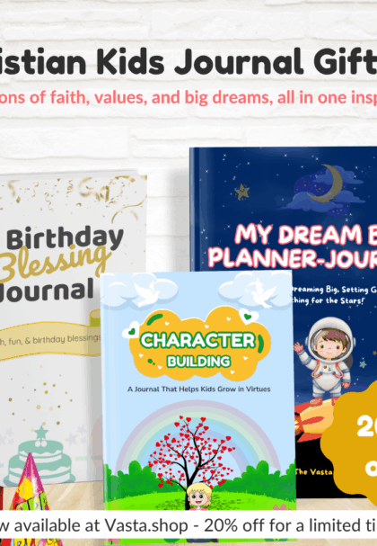 Christian kids journal gift set